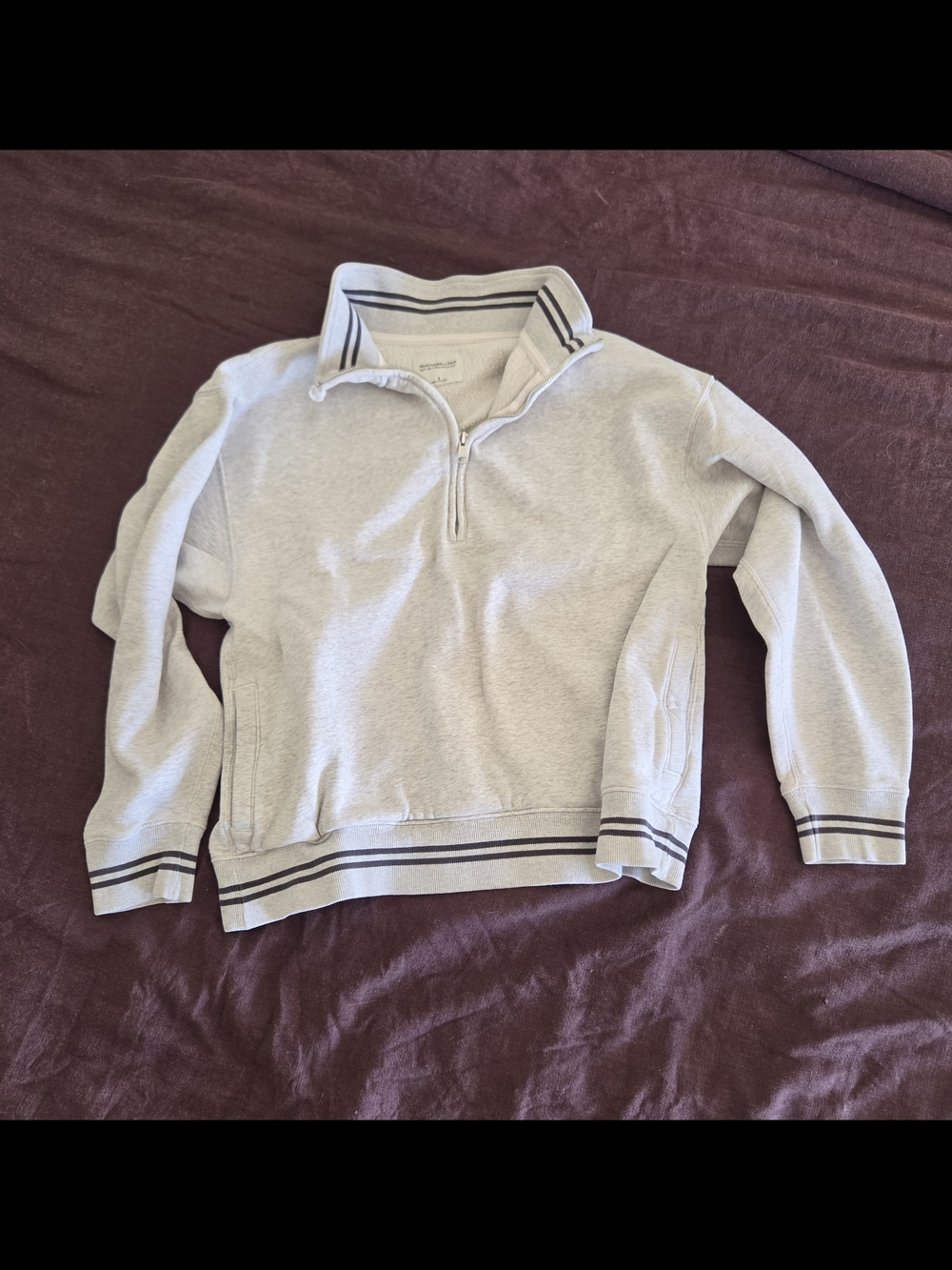 Abercrombie & Fitch 1/4 Zip Sweatshirt